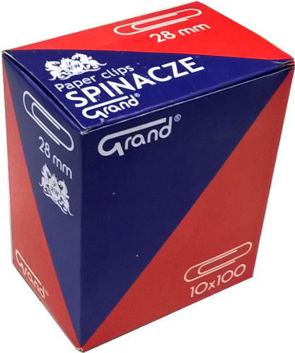 KANCELÁRSKE SPOJKY 28 mm GRAND 100 ks
