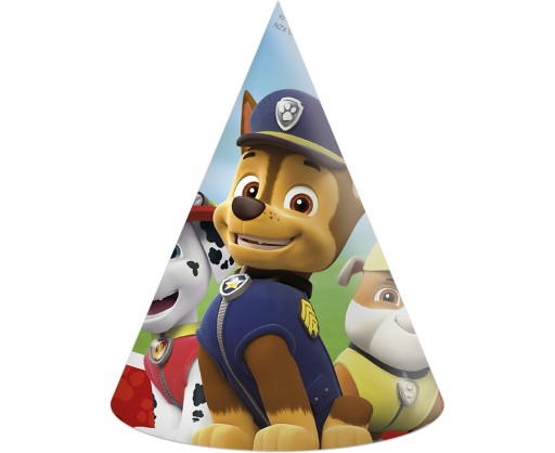 Tlapková PATROL Papierové čiapky Tlapková PATROL, 6 ks