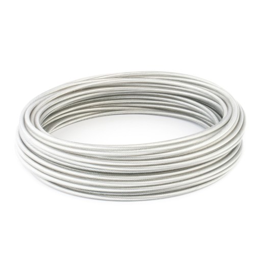 Nerezové PVC lano V4 4/5mm 1m