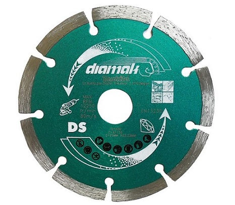 MAKITA DIAMANTOVÁ RÝCHLOSŤ REZNÉHO ČEPU 125 mm D-61139