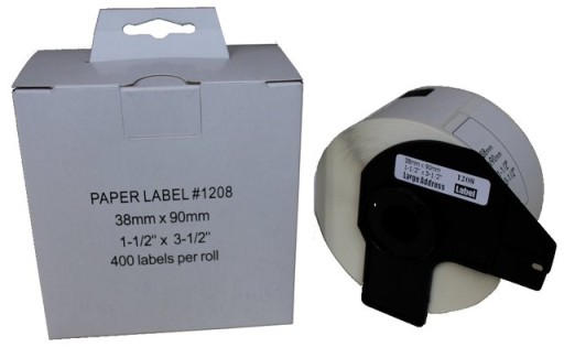 Objednajte si štítky Brother DK-11208 38x90mm QL700 QL800