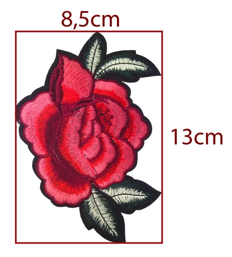 SET 2 kusov náplasti s kvetmi ruží - TERMO 13cm