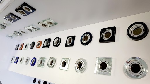 Led svietidlo 3W sklenené NW štvorcové zrkadlo na GU10