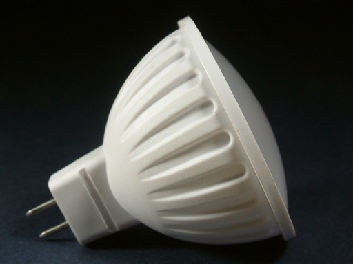 JAK 35W LED ŽIAROVKA 12 SMD MR16 12V AC/DC LED GU5.3 teplá biela