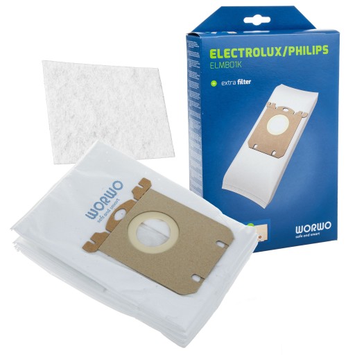 Syntetické vrecká Worwo S-Bag ELMB01K, 4 kusy, do vysávača Electrolux