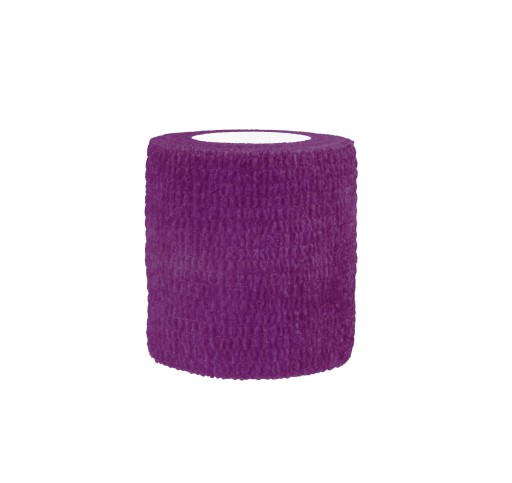 Páska na ovíjanie tetovacích trubíc. 4,5 m x 5 cm fialová