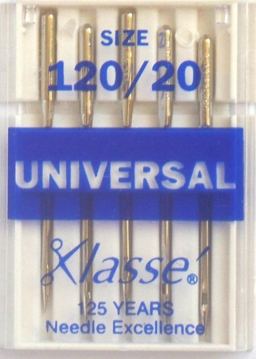 UNIVERZÁLNE STROJOVÉ IHLY veľ 120 -5ks- Klasse