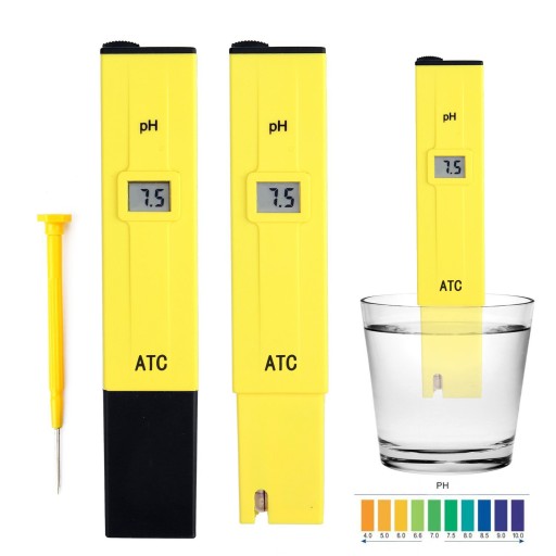 Elektronický pH meter, ATC tester vody, FV pufry