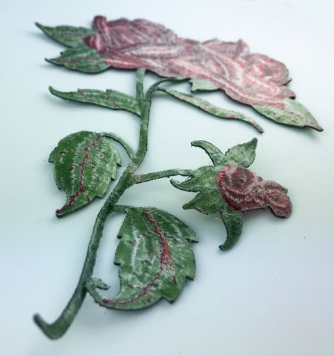 VÝŠIVKA Rose THERMO kvetinová nažehľovačka, 20 cm