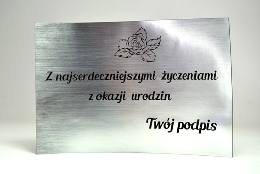 Nálepka, akékoľvek želania, gravírovaná plaketa!