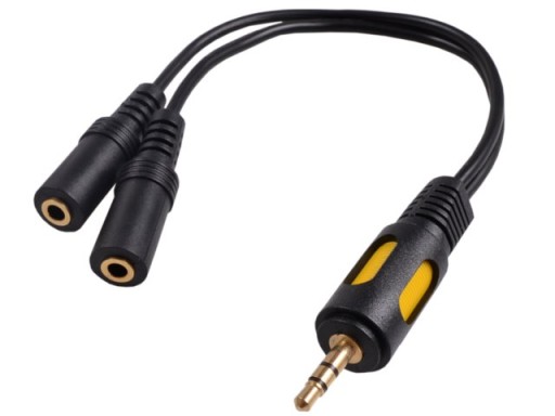 Rozbočovač slúchadiel Jack 3,5 pomocný rozbočovač