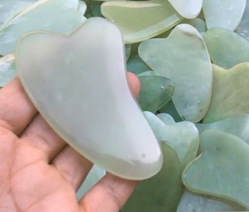GUA SHA FACE MASÁŽNA MASÁŽNA DOSKA prírodný jadeit
