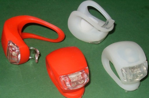 BIKE OSVETLENIE SILIKÓNOVÉ LAMPY 2 ks (2836)