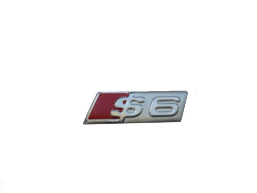 ZNAK AUDI S6 SLINE ALUMINIUM ODZNAK NOVINKA