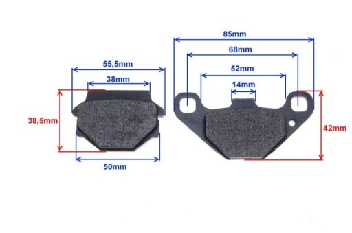 Bashan 250 s11, ATV - Zadné brzdové platničky