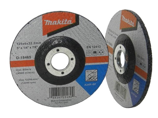 MAKITA BRÚSNY KOTÚČ KOVOVÝ 125mm x 6mm