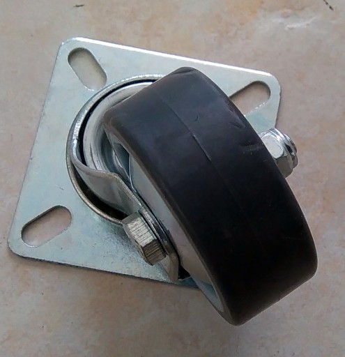 Kolieska priemer 50 mm, otočné, vyrobené z termoplastickej gumy