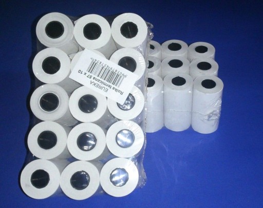 Termo pokladničné rolky 57x10m 15ks ZNAČKOVÉ 57mm