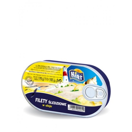 Filety zo sleďa v oleji 170g Kier