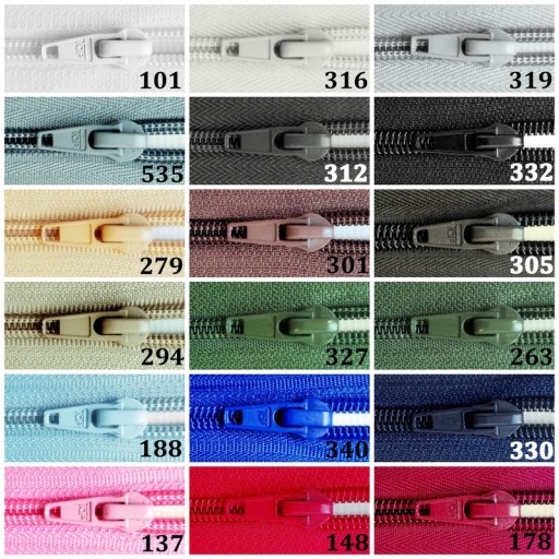 STRUNOVÝ Zips - 80 cm - Zips - 20 FARIEB
