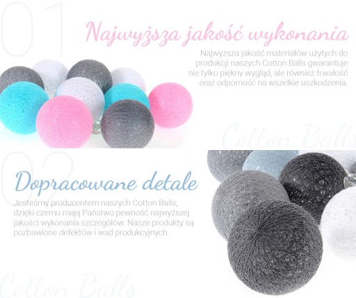 VIAC FAREBNÉ SVIETIACE LED GULIČKY 10 KS BAVLNENÉ GULIČKY