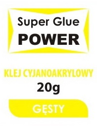 LARGE Super Glue POWER GLUE Kyanoakryl HRUBÝ 20g