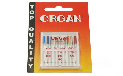 Ihly strojové ORGAN 130/705H MIX Jeans Universal