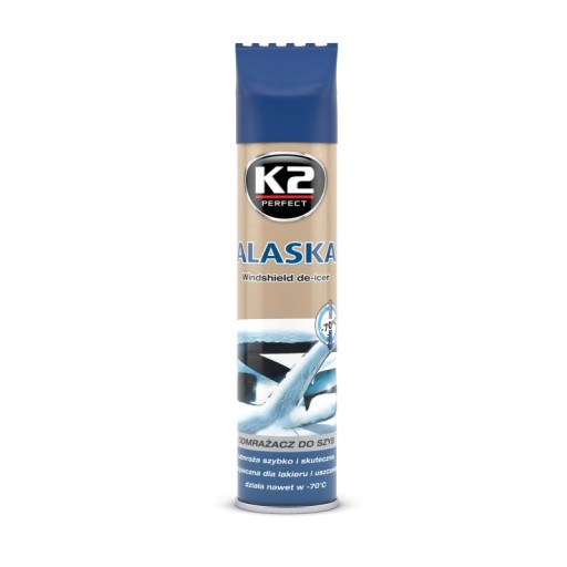 K2 ALASKA 300 ML Rozmrazuje okná už pri -70°C