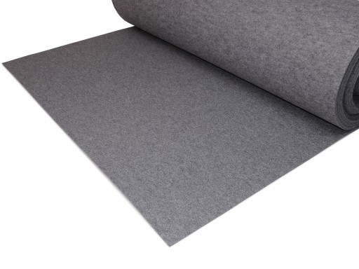 SIVÁ PLSTEŇ 400g 4mm PEVNÝ, NENATAŽNÝ LESK 160x50cm KVALITA! RÔZNY