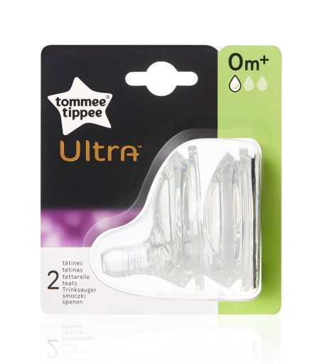 Cumlík na fľašu ULTRA Tommee Tippee Ultra 0m+ s pomalým prietokom