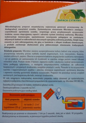 BROS Microbec prípravok do septikov 25g citrón
