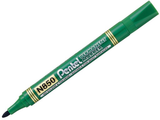 Permanentný popisovač PENTEL N850, okrúhly, zelený