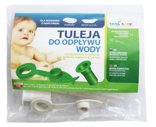 TEGA odtok vody pre vaňovú hadicu NÁVOD NA ZÁSTRČKU