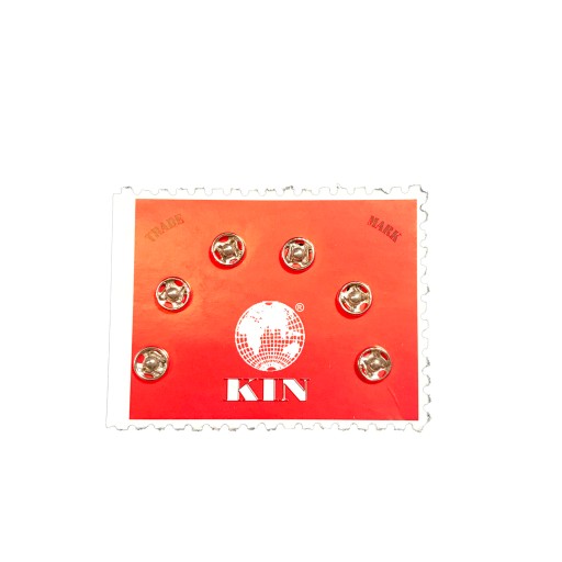 Kovové západky (2/0) pr. 5mm STRIEBRO 6 kusov