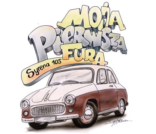 NÁLEPKA NA AUTO MOJE PRVÉ AUTO SYRENA 105 MALÉ