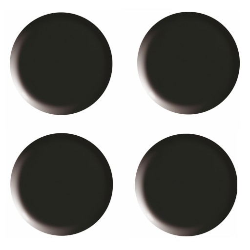 Okrúhle kancelárske magnety ČIERNA 40mm 4 kusy tetis