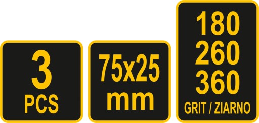 Súprava PERFOROVANÝCH DIAMANTOVÝCH BRÚSICH KOLIES. 3 ks.