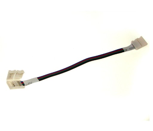 RGB 5050 LED konektor 10mm OBOJSTRANNÝ na kábli