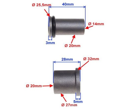 PUZDRO RAMENA PUZDRO ZADNÉ SUZUKI GN125 GN 125 4T