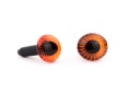 1 pár bezpečnostných očiek SOWA 9mm oranžová