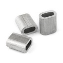 Objímka, objímka, konektor, hliníková svorka na lano, 8 mm