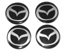 MAZDA 56mm NÁLEPKY EMBLÉMOV - HUBCAPS RIMS logo