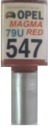 OPEL 547 MAGMA RED 79U OPRAVA LAKU NA Škrabance ARA