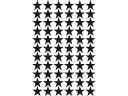 Samolepky na stenu BLACK STARS 3cm 132 ks