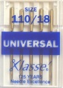UNIVERZÁLNE STROJOVÉ IHLY veľ 110 -5ks- Klasse