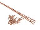 Dekoratívne nechty v páske ROSE GOLD ozdobný pásik