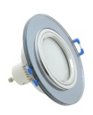 OSVETLENIE ČIERNE SKLO DRŽANIE LAMPY + GU10 LED 1W