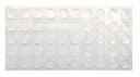 Silikónový nárazník tlmič 10x1,5mm 50 ks