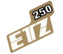 NÁLEPKA NA KRYT KAPOTY MZ ETZ 250 ZLATÁ