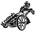 NÁLEPKA MOTOCYKLISTA SPEEDWAY JAZDEC ŠPORT
